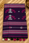 Bangladeshi Cotton Saree (Purple) | Handwoven Everyday Ethnic Wear