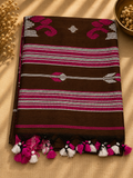 Bangladeshi Cotton Saree (Brown) | Handwoven Everyday Ethnic Wear
