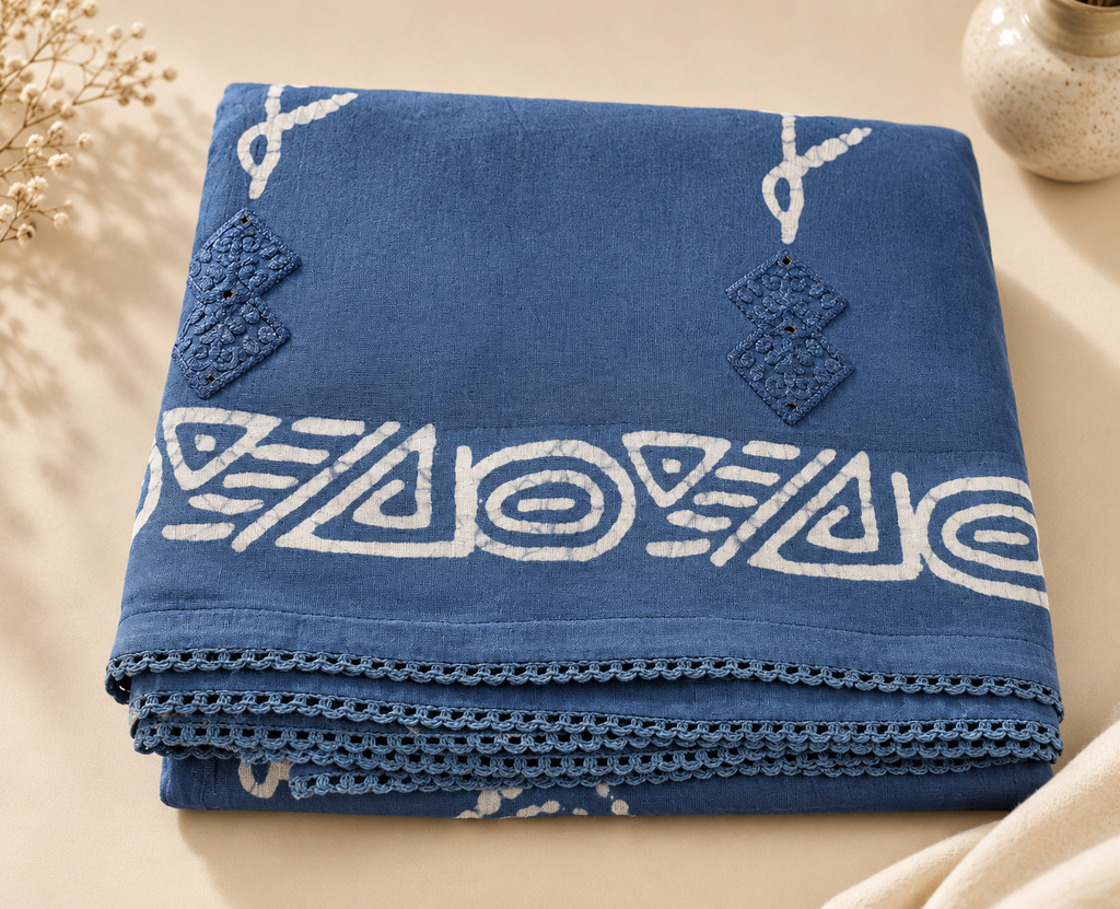 Cotton Saree | Handloom Everyday Wear (Blue)