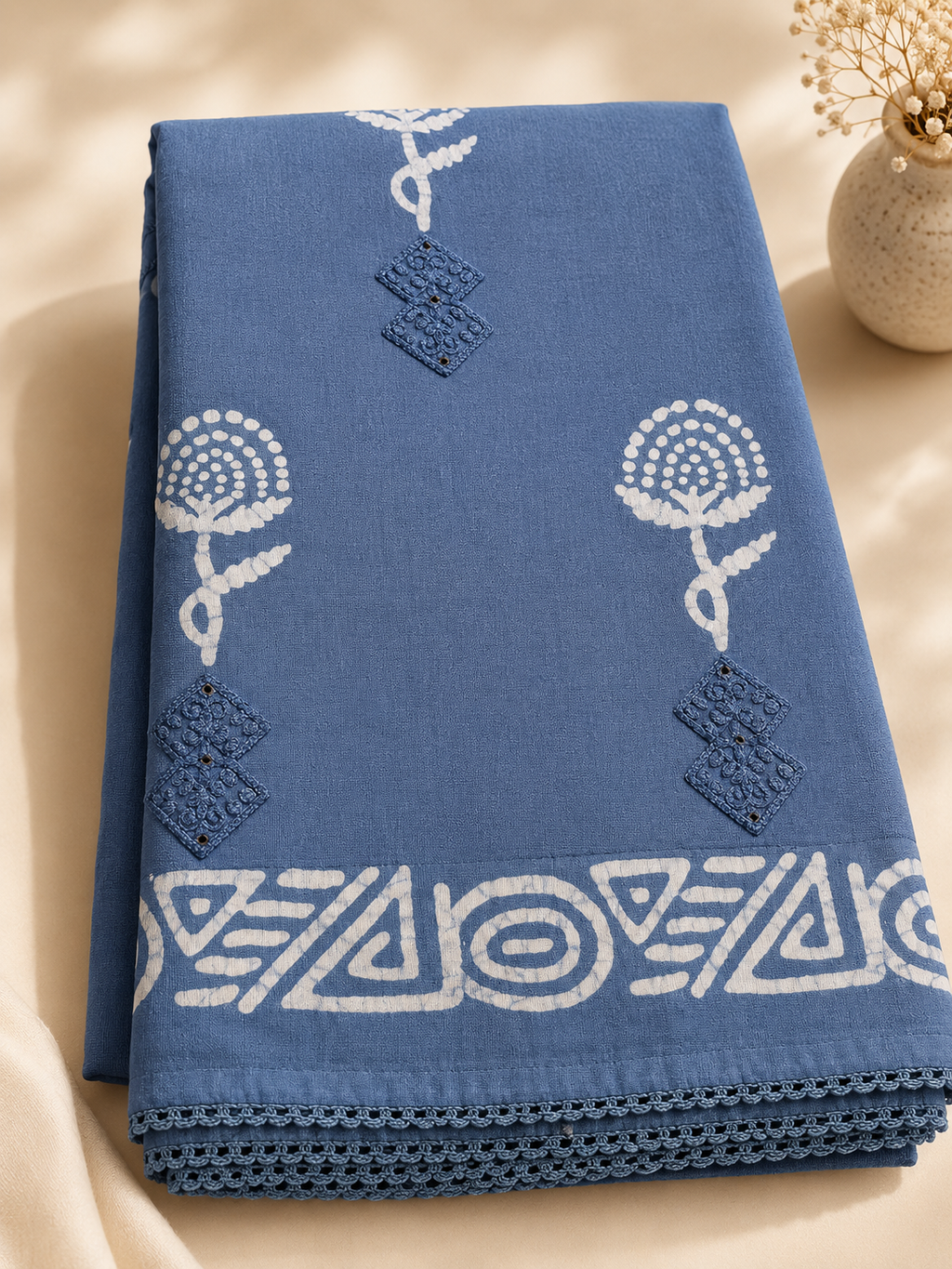 Cotton Saree | Handloom Everyday Wear (Blue)