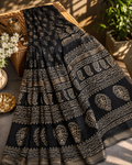 Cotton Saree | Office Wear (Black)