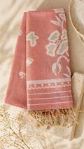 Cotton Silk Saree | Lightweight Handwoven Office Wear (Pink)