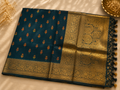Assam Tussar Silk Saree (Green) | Handwoven Traditional Ethnic Wear