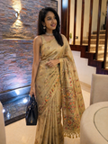 Pure Tripura Tussar Saree (Gold)