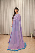 Purple Pink Saree