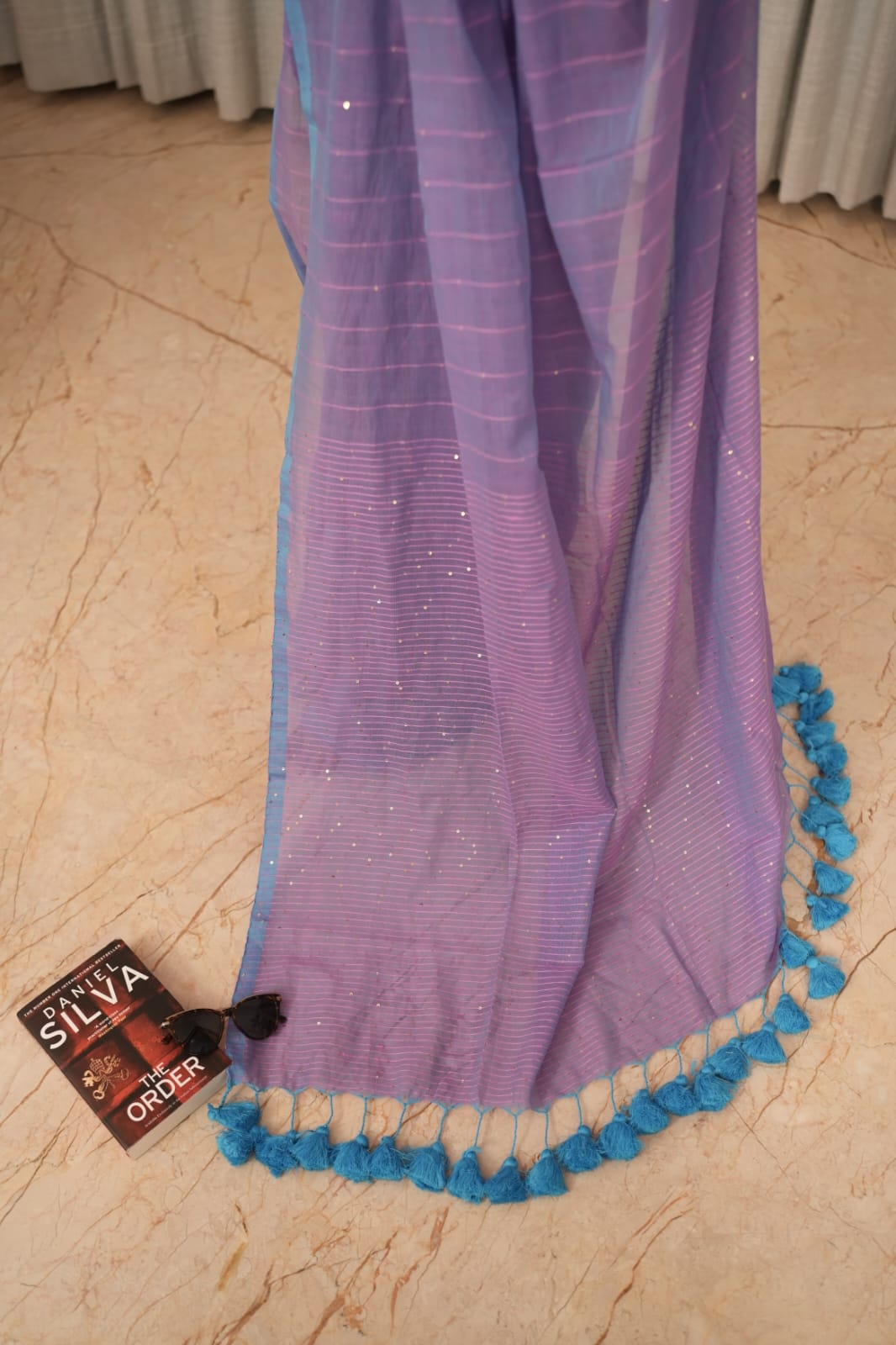 Purple Pink Saree